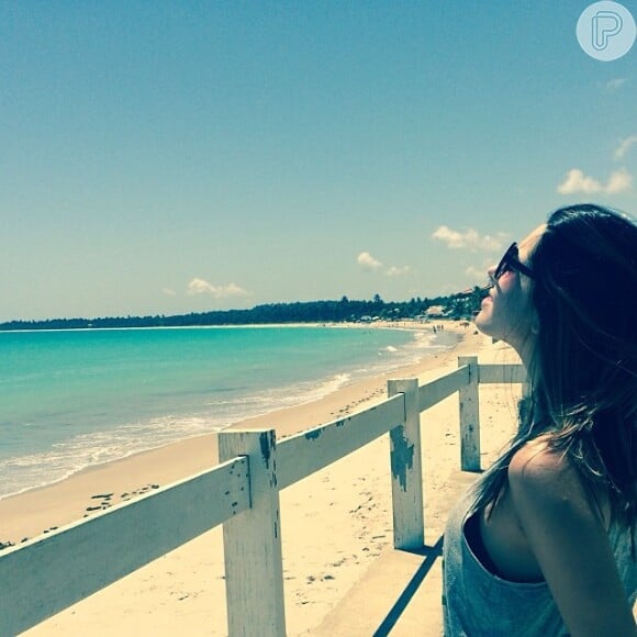 Giovanna Lancellotti curtiu a praia nesta segunda-feira, 30 de dezembro de 2013