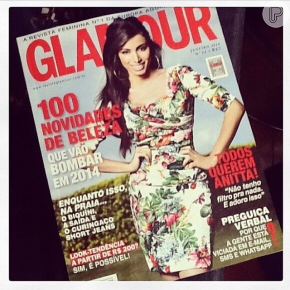 Anitta é capa de janeiro da revista 'Glamour'