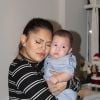 Salvatore, de 4 meses, também foi paparicado por Jéssika Alves