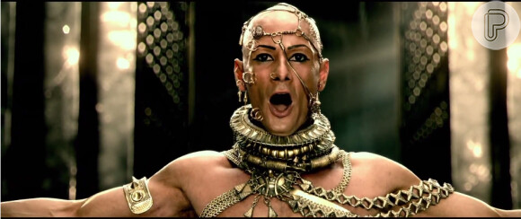 Rodrigo Santoro apareceu como o vilão Xerxes no trailer da sequência de '300: A Ascensão do Imperio'