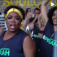 Oprah Winfrey comemora aniversário de 60 anos em aula de spinning na academia