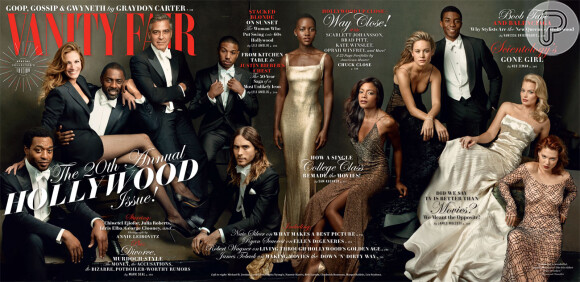Atores de Hollywood posam para capa de edição especial da 'Vanity Fair', em 4 de fevereiro de 2014