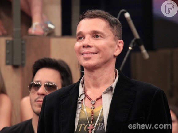 Netinho participa do programa 'Altas Horas', da TV Globo, em 8 de fevereiro de 2014