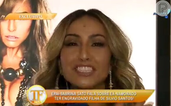 'Casamento talvez ano que vem. Imagina fazer uma festa? Tem que chamar muita gente pra chamar, muito difícil... Mas eu queria sim fazer uma festa, usar um vestido bem bonito', contou Sabrina Sato