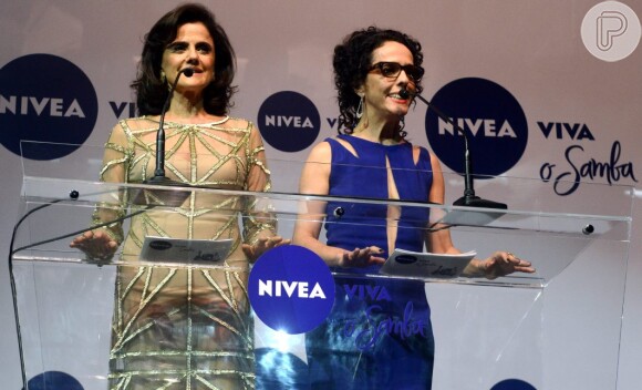 Marieta Severo e Silvia Buarque foram mestres de cerimônia do evento, na noite desta terça-feira, 18 de fevereiro de 2014
