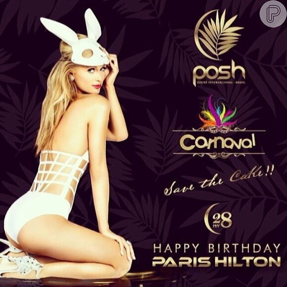 Paris Hilton vai comemorar seus 33 anos com uma festa na boate Posh Club em Florianópolis