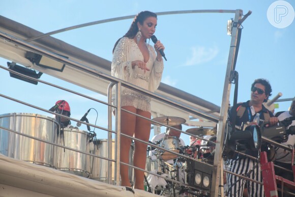 A cantora variou o repertório com músicas do início da carreira, quando fazia parte do grupo Banda Eva, com músicas do seu último CD