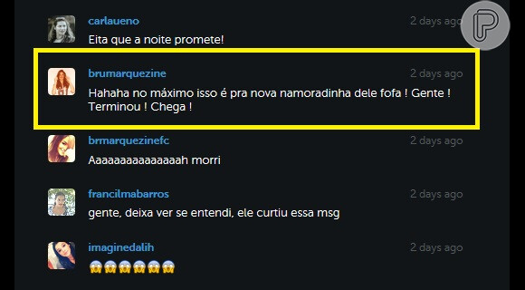 Comentário de Bruna Marquezine dizendo que Neymar está com nova namorada
