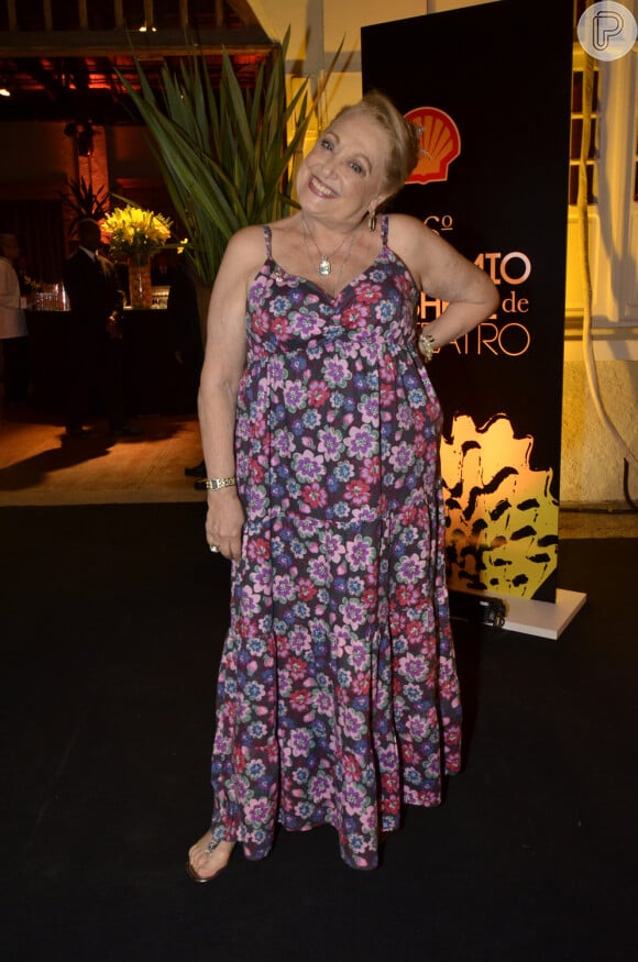 Suely Franco no prêmio Shell de Teatro no Rio de Janeiro, na noite desta terça-feira, 11 de março de 2014