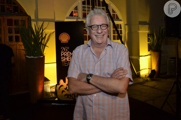 Marco Nanini no prêmio Shell de Teatro no Rio de Janeiro, na noite desta terça-feira, 11 de março de 2014