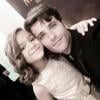 Mel Maia faz 'selfie' com Bruno Gagliasso durante o Melhores do Ano, do 'Domingão do Faustão', em 16 de março de 2014