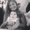 Juliana Paes batizou o filho Antonio, de oito meses, em um mosteiro no Rio de Janeiro; irmã da atriz postou foto com o sobrinho