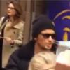 Thaila Ayala e James Franco foram flagrados saindo do teatro onde o ator está em cartaz com 'Of Mice and Men' em Nova York, em 23 de março de 2014