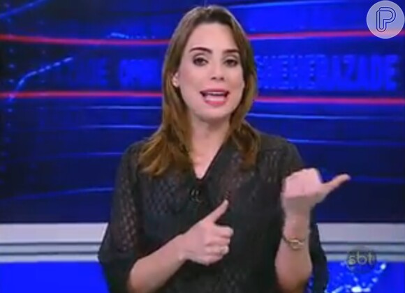Rachel Sheherazade está sendo investigada por causa da opinião que emitiu no 'SBT Brasil'