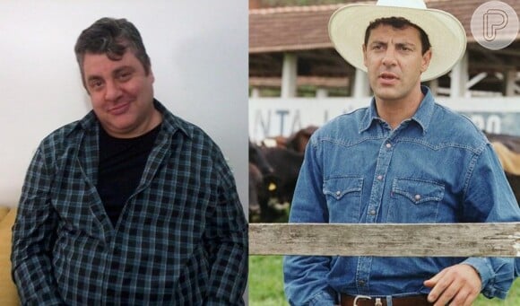Gerson Brenner antes e depois do acidente que o fez interromper sua carreira de ator