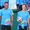 Fernanda Lima apresentou o sorteio dos jogos da Copa do Mundo ao lado do marido Rodrigo Hilbert