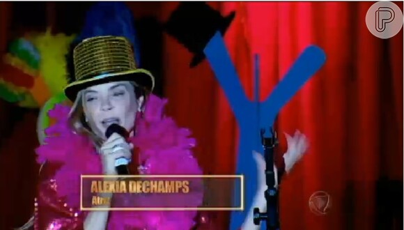Alexia Dechamps conversou com a plateia no teste do circo e não agredou Roberto Justus