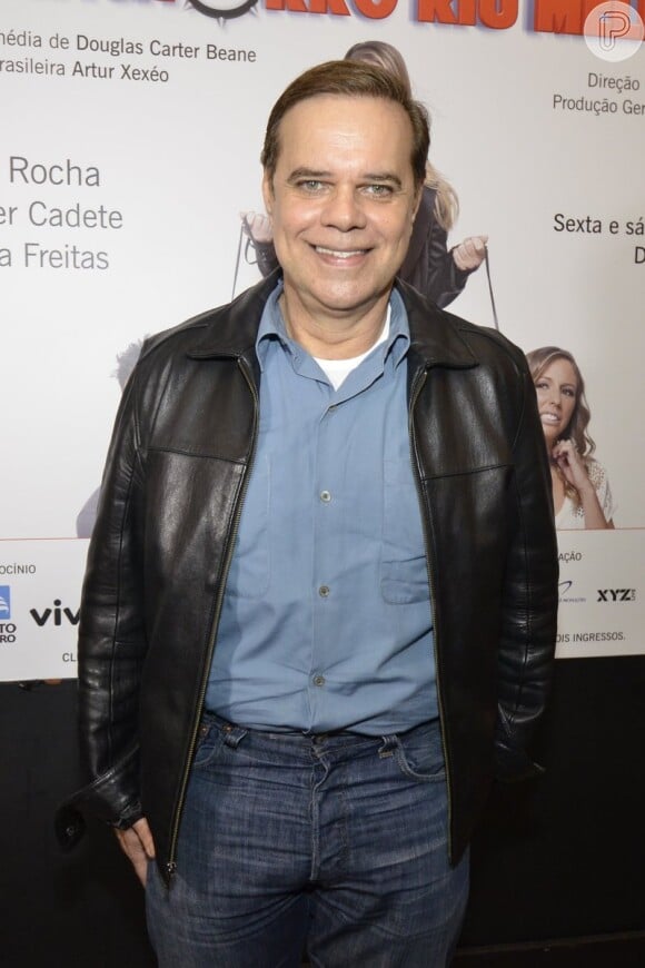 Diogo Vilela na estreia da peça 'O Cachorro Riu Melhor'