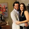 Carolina Ferraz fez par romântico com Rodrigo Lombardi no remake de 'O Astro', que foi ao ar em 2011
