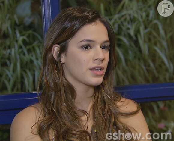 Bruna Marquezine falou em entrevista ao 'Vídeo Show', na tarde desta sexta-feira, 16 de maio de 2014, que está surpresa com os rumos que Luiza, sua personagem na novela 'Em Família', vem tomando