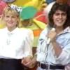 Xuxa e Junno Andrade aparecem de mãos dadas em gravação do 'Xou da Xuxa', na década de 1980