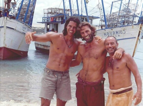 Márcio Garcia, Herson Capri e Stênio Garcia em cena de 'Tropicaliente', gravada no litoral do Ceará