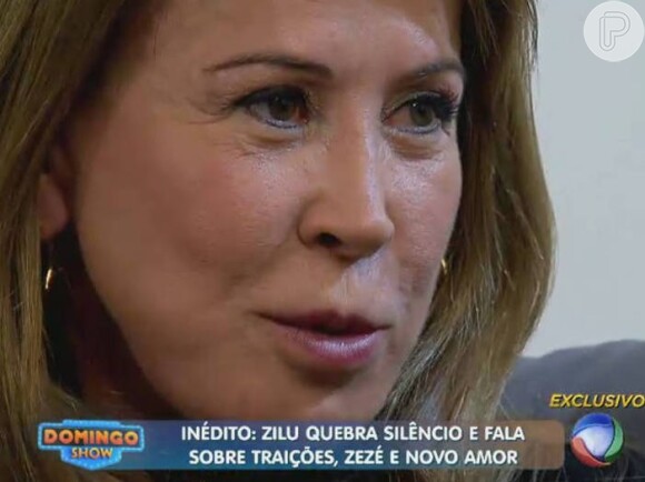 Zilu Camargo desabafa sobre separação de Zezé Di Camardo no programa 'Domingo Show', da Record, exibido neste domingo, 8 de junho de 2014