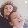 No vídeo publicado por David Luiz, ele pede para que o sobrinho deseje um bom dia aos seus seguidores