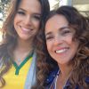 Bruna Marquezine tira foto com Daniela Mercury: 'Muito simpática', disse a cantora