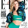 Na edição do Canadá da revista 'Elle', Gisele Bündchen mostra a boa forma na publicação que tem como tema 'Viva Brazil'