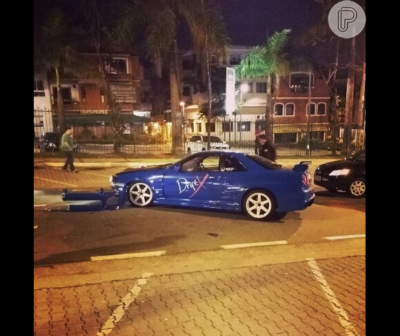Fiuk bateu de carro em Barueri, na grande São Paulo