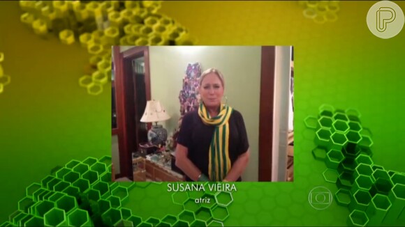 Susana Vieira envia recado de apoio a Neymar, em 6 de julho de 2014: 'Bruninha vai ficar ao seu lado beijando tanto você na boca que você vai ficar bom mais depressa do que a gente imagina'