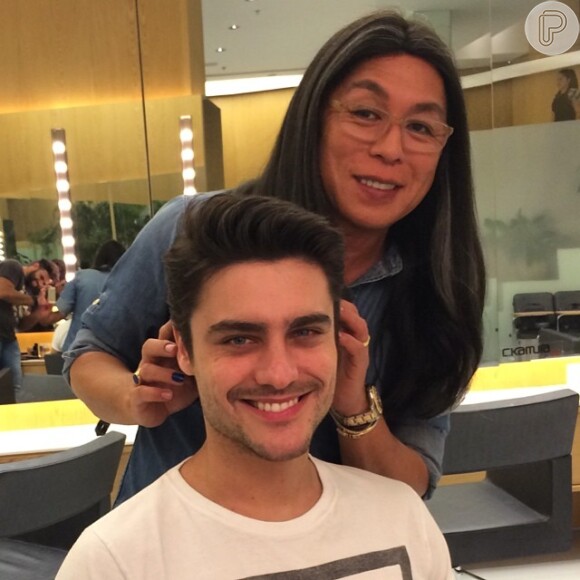 Guilherme Leicam já cortou o cabelo para viver o nadador Gustavo em 'Alto Astral'