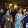 Gisele Bündchen deixa o hotel em Copacabana e segue para o Maracanã, onde participará da cerimônia de encerramento da Copa do Mundo (13 de julho de 2014)