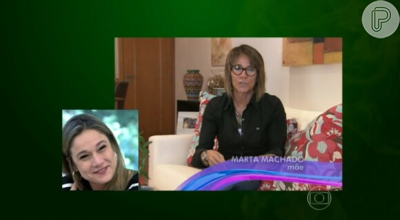 Mãe de Fernanda Gentil, Marta também elogia a filha no programa 'Mais Você'