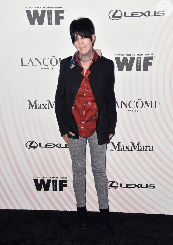 A cantora Diane Warren no Women In Film 2018 Crystal + Lucy Awards, promovido por Max Mara, Lancôme e Lexus no The Beverly Hilton Hotel, em Beverly Hills, na Califórnia, nesta quarta-feira, 13 de junho de 2018