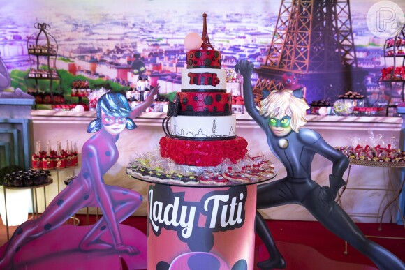 Aniversário de Títi, filha de Giovanna Ewbank e Bruno Gagliasso, teve como tema o desenho animado 'Miraculous: As Aventuras de Ladybug'