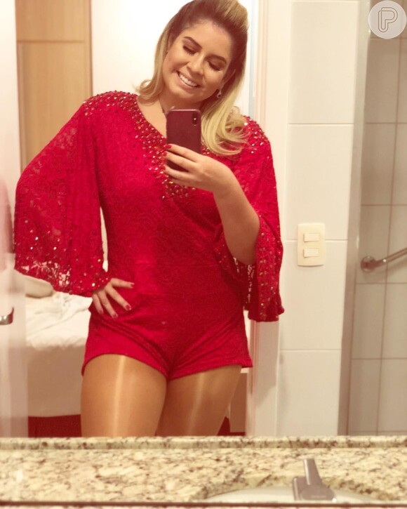Fãs de Marília Mendonça a elogiaram pela lingerie à mostra: 'Já era linda antes, agora nem se fala'