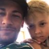 Neymar mostrou o encontro com o filho, Davi Lucca, na Rússia após o jogo do Brasil, nesta quinta-feira, 28 de junho de 2018
