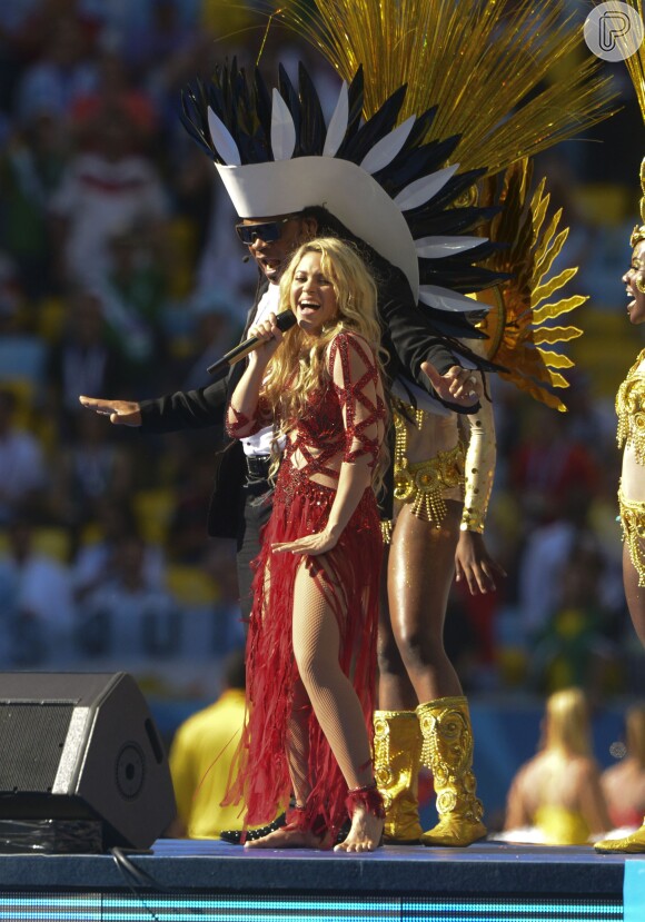 Shakira esteve no Brasil para se apresentar na festa de encerramento do Mundial