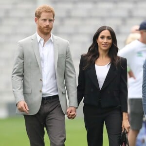 Meghan Markle prestigiou um festival de futebol gaélico em Dublin na manhã desta quarta-feira, 11 de julho de 2018