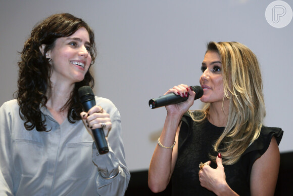 Deborah Secco apresenta o filme 'Boa Sorte' ao lado da diretora Carolina Jabor
