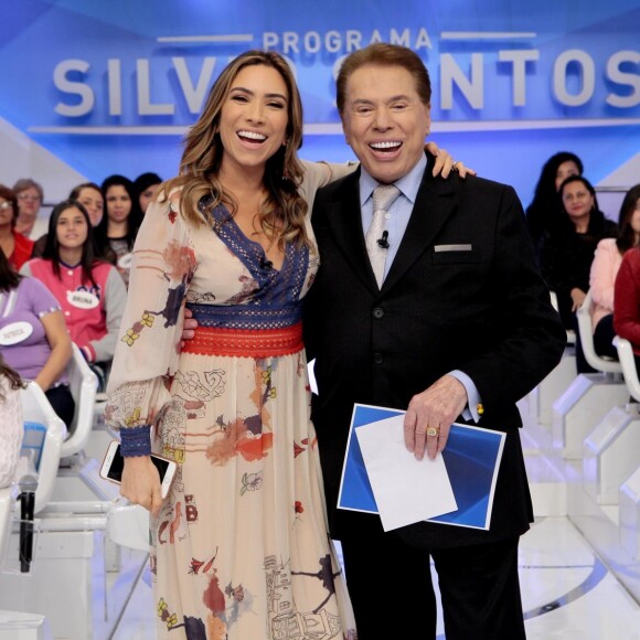 Filho de Patricia Abravanel assistiu gravação de programa do avô Silvio Santos