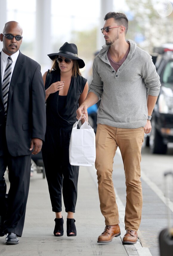 Lea Michele e Matthew Paetz foram vistos, recentemente, pela primeira vez juntos após assumirem o relacionamento