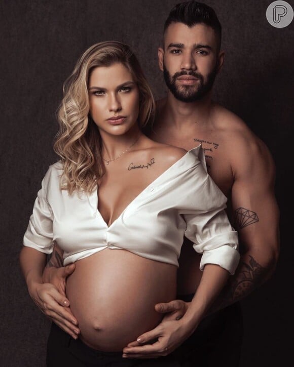Gusttavo Lima e Andressa Suita agora são pais de Samuel