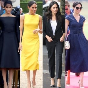 Meghan Markle completa 37 anos neste sábado, dia 4 de agosto de 2018. Relembre os looks da duquesa de Sussex desde o seu casamento com Harry!