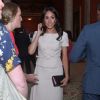Simples e elegante: Meghan Markle apostou em vestido rosé Prada para o "Queen Younger Leaders", evento realizado palácio de Buckingham