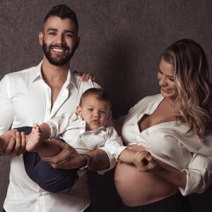 Gusttavo Lima e Andressa Suita são pais de Gabriel, de 1 ano