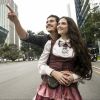 Juliana Paiva e Nicolas Prattes formam um casal em 'O Tempo Não Para'