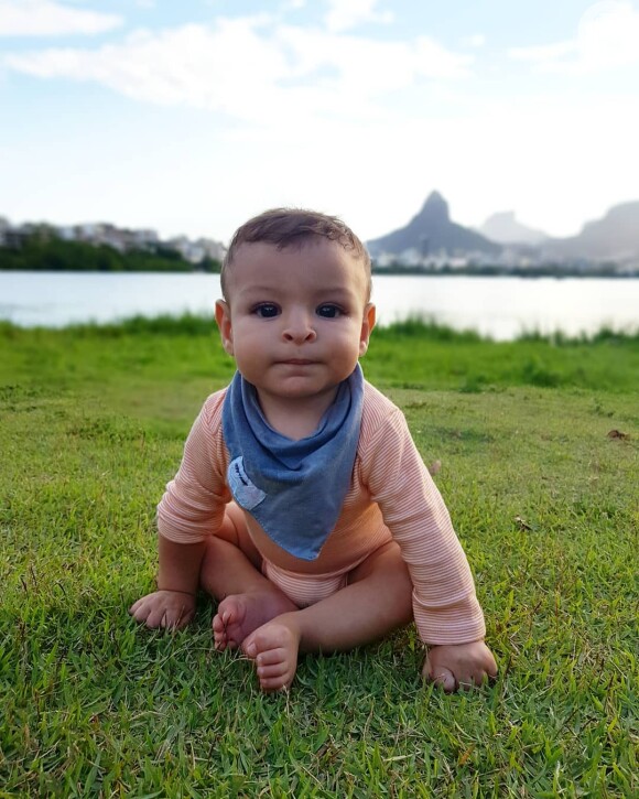 Benjamin, filho de Sheron Menezzes e Saulo Bernard, está com 9 meses